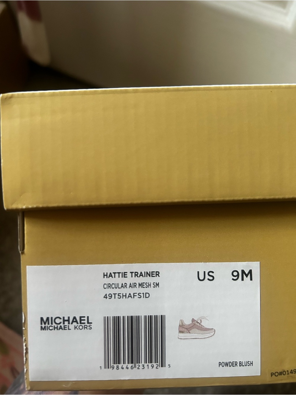 Michael Kors Hattie Trainer Sneakers Powder Blush Pink/White Size 9 New w/ Box - Picture 5 of 5